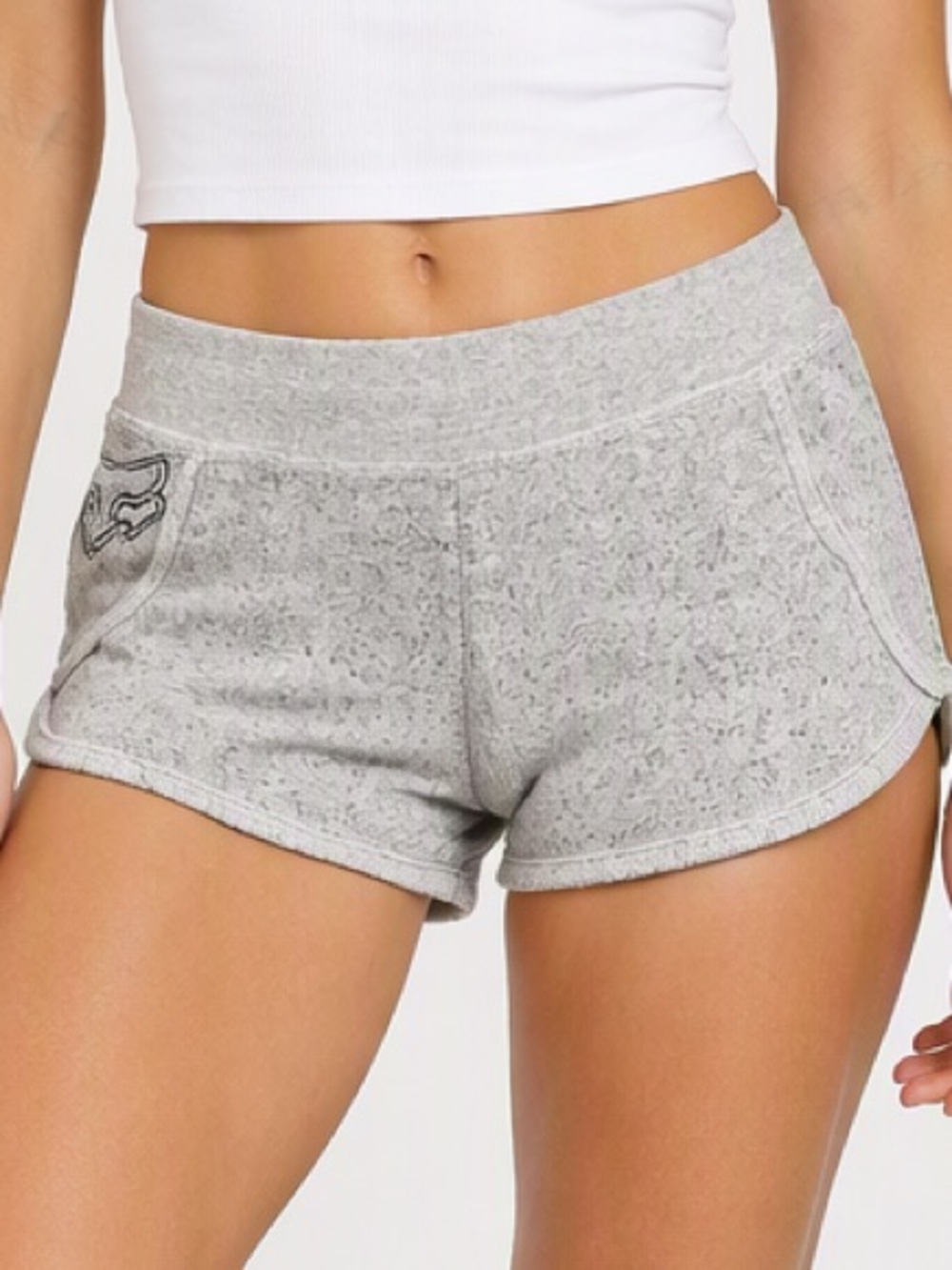 Fox racing brand Women's Heather Gray Athletic Shorts